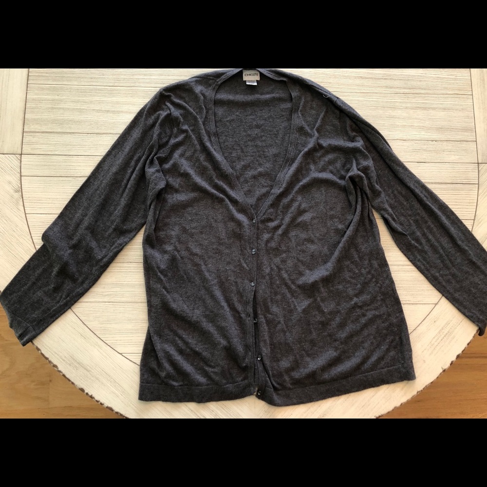 Gray Chicos Cardigan